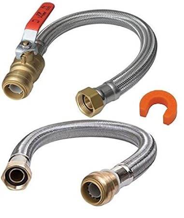 1 2 X 3 4 Fip 20 Water Heater Hose Kit With Disconnect Clip