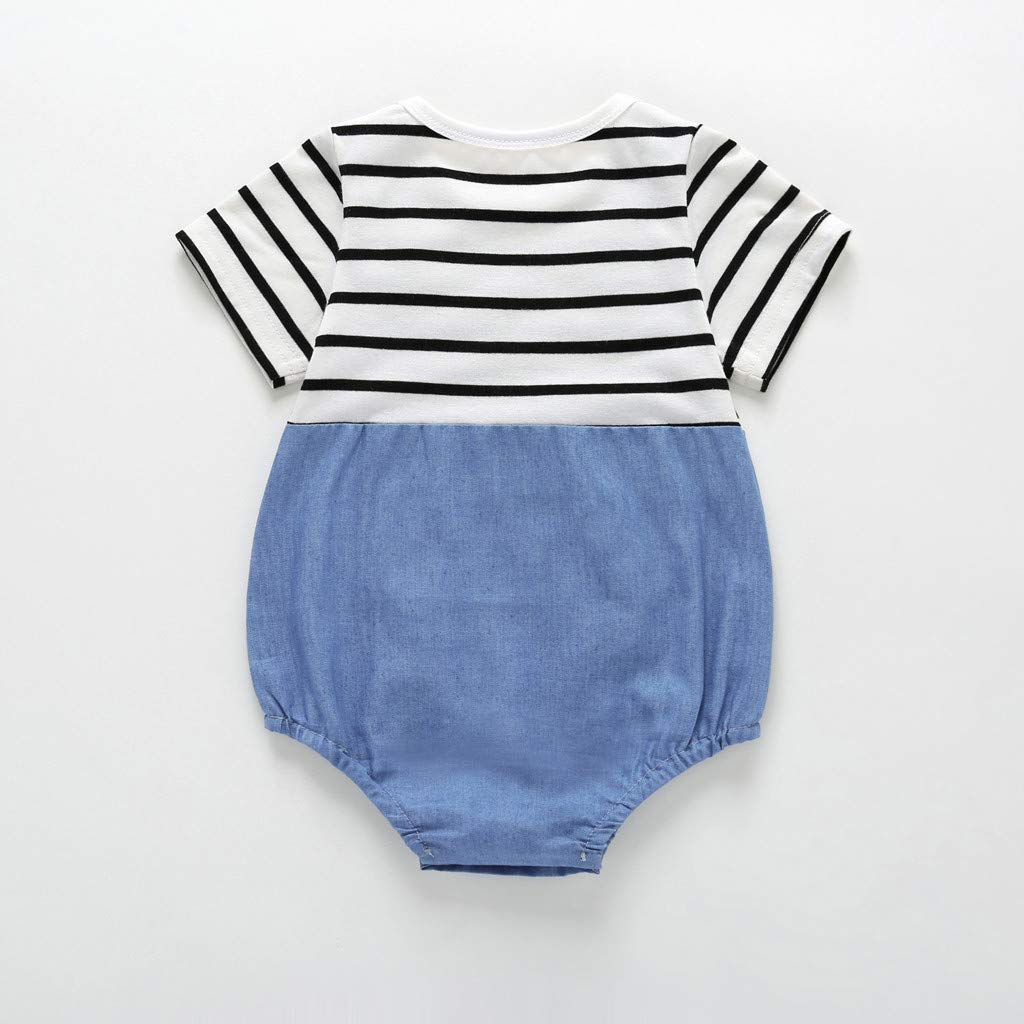  Toddler Boys Girls Carton Print Patchwork Romper, buy baby designer clothes online