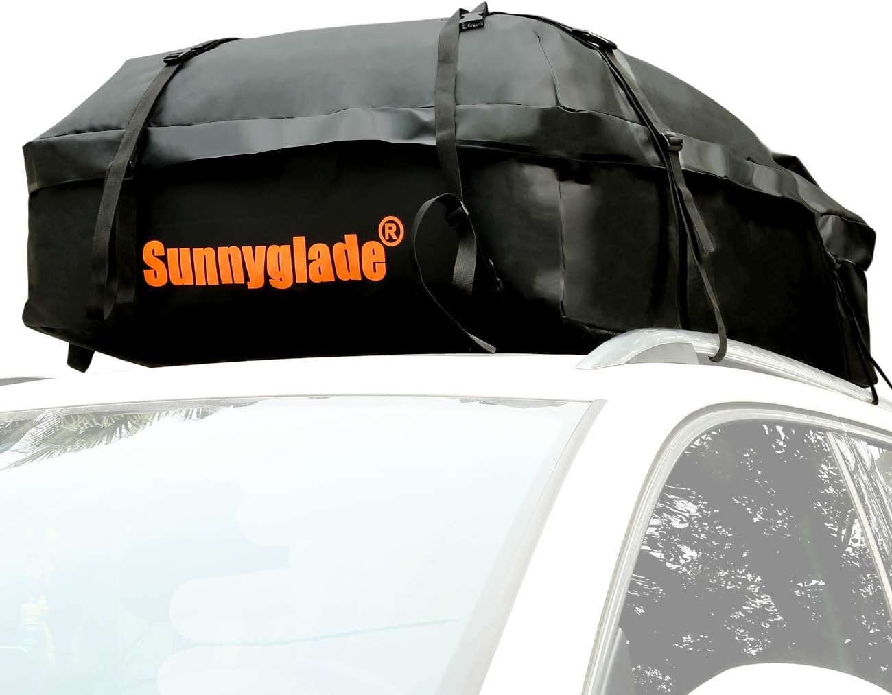  Sunnyglade Waterproof Roof Top Cargo Bag 15 Cubic Feet, cargo bag without roof rack