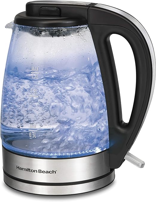 Amazon Com Hamilton Beach Glass Electric Tea Kettle Water Boiler