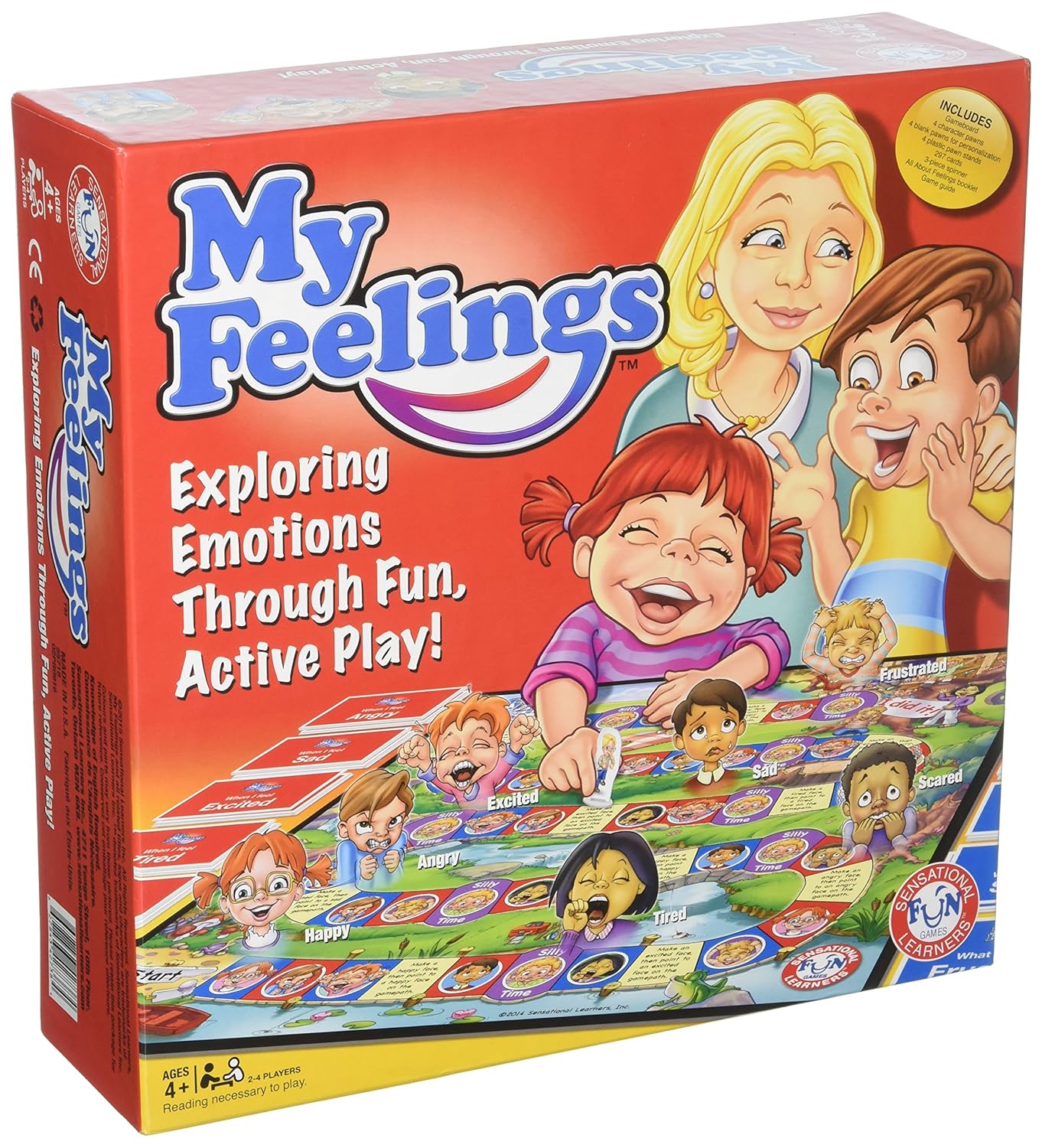 My Feelings Game. Fun Educational Family Game to Help Kids Express Their Emotions and Learn self Regulation. Endorsed by Dr Temple Grandin and Other World Renown clinicians and Educators.