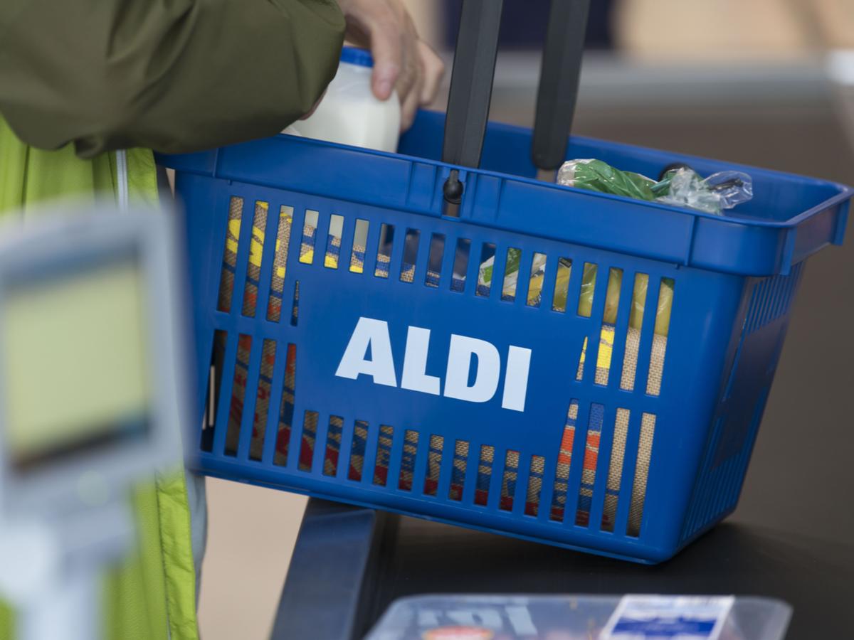 ALDI will stock shopping baskets at the stores with self-serve checkouts. 