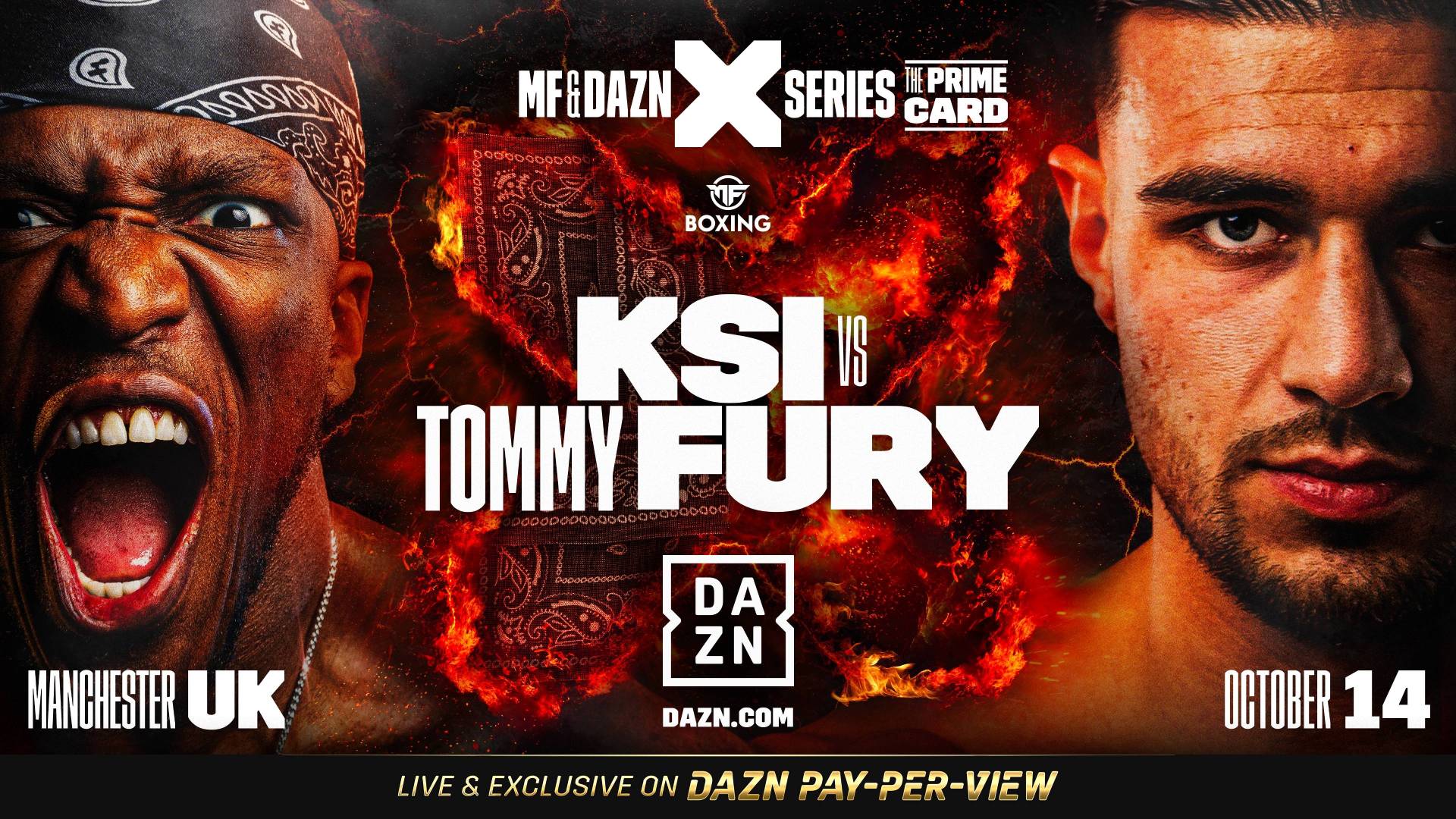 KSI vs. Tommy Fury: Date, start time, TV channel and live stream