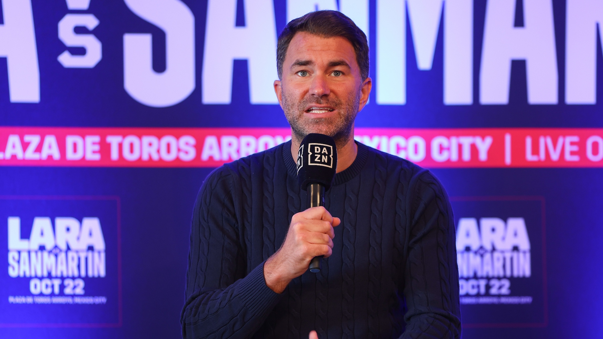 Eddie Hearn confirms major football stadium fight is in the plans for rising star
