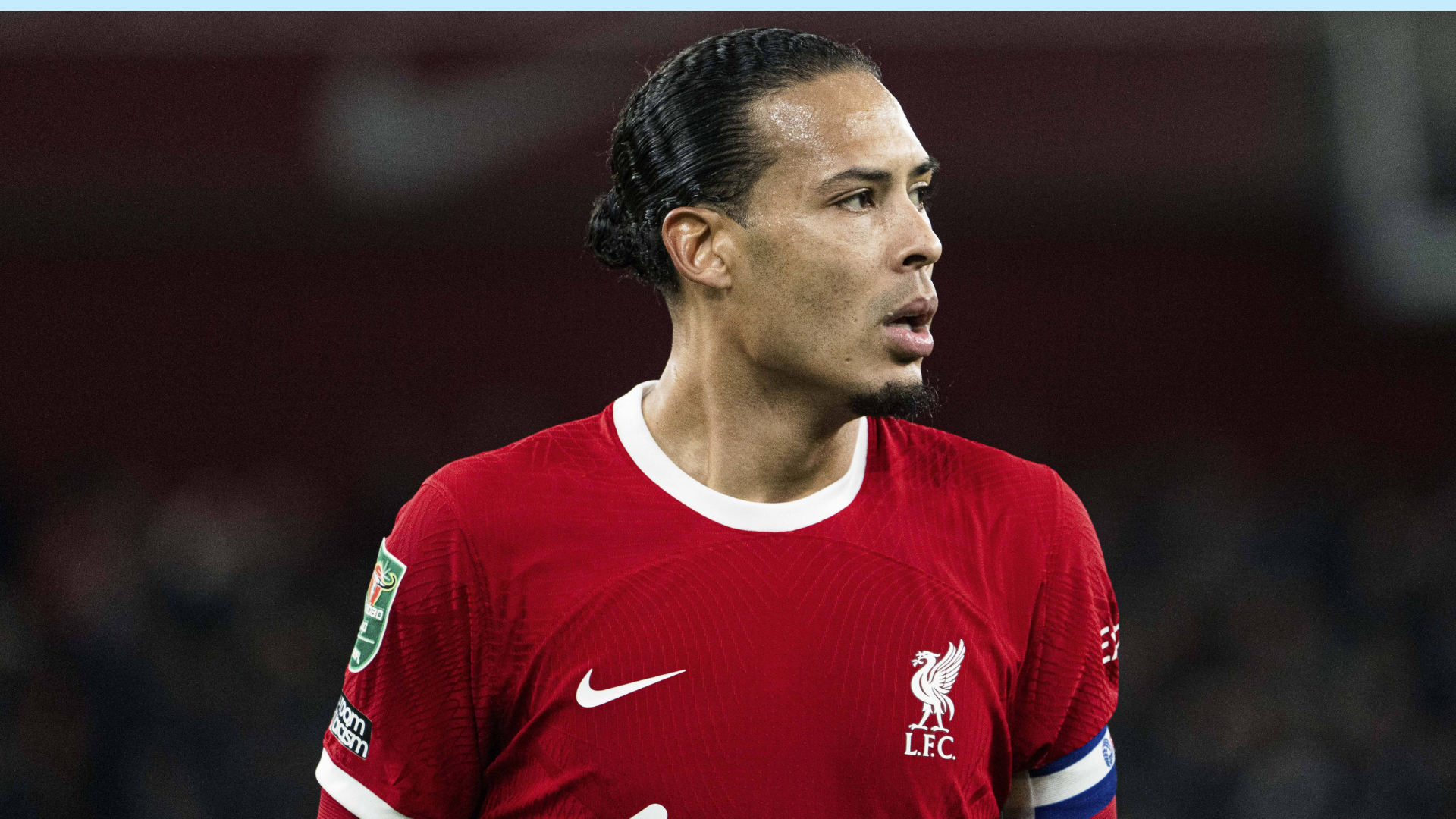 Virgil van Dijk reacts to Liverpool's elimination from Europa League