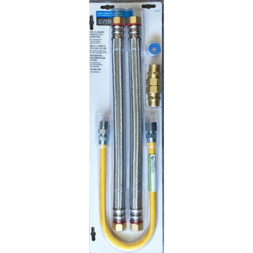 Everbilt Gas Water Heater Installation Kit Ebwcb 07 18gkita The