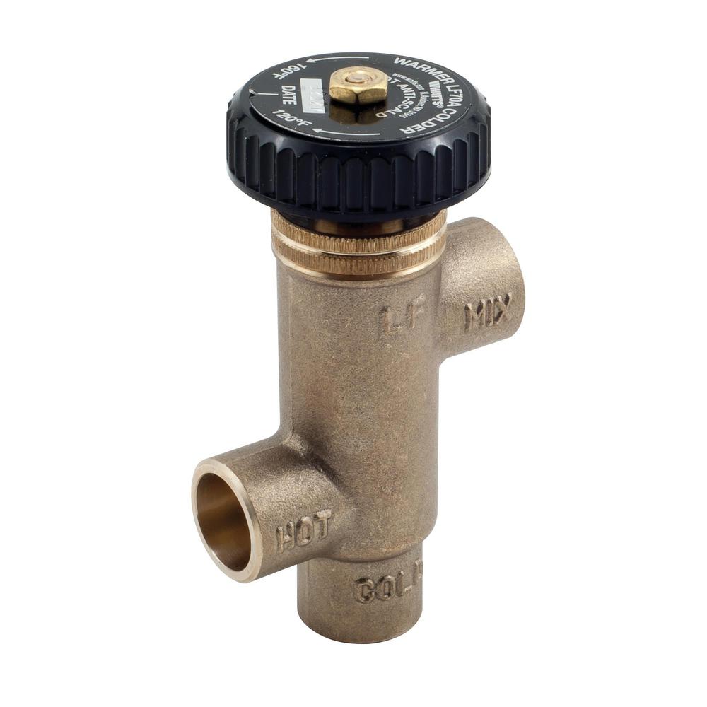 Watts 1 2 In Lead Free Brass Swt X Swt Tempering Valve 1 2 Lf70a