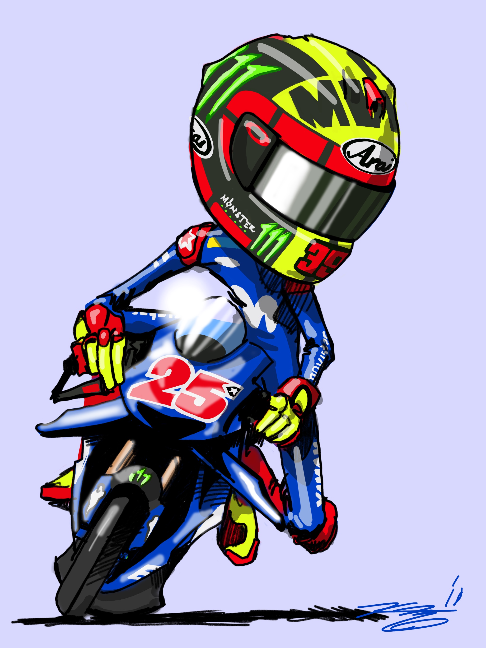 Gambar Kartun Orang Racing