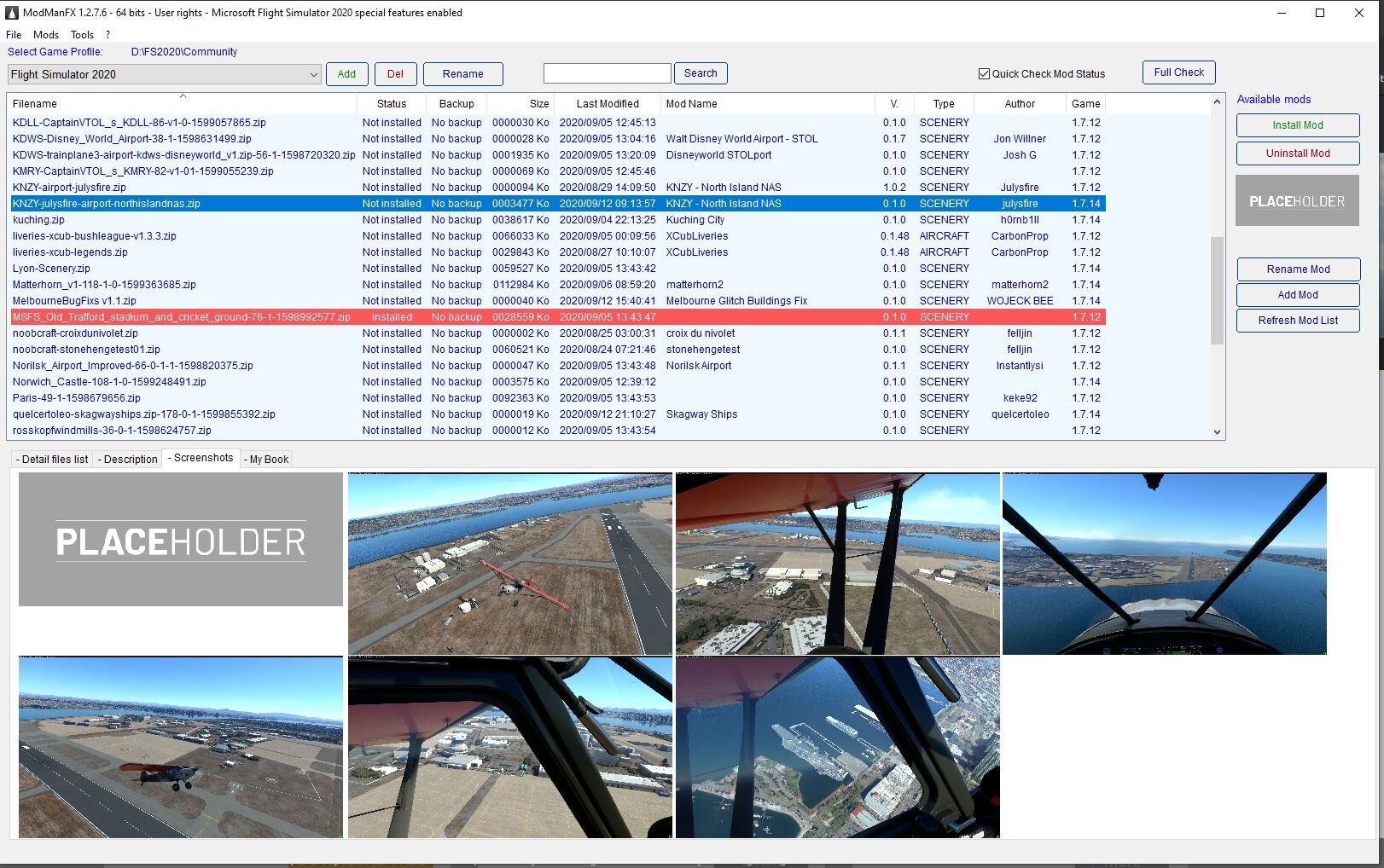 Plugin - ModManFX, Addon Manager for Microsoft Flight Simulator [UPDATE]