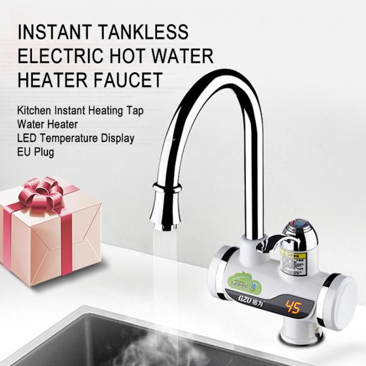 1 Set Instant Tank Less Electric Hot Water Heater Kitchen Instant