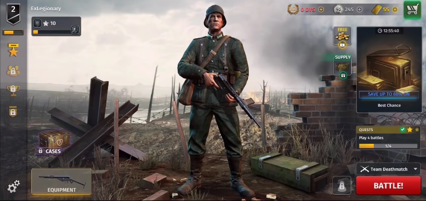 World War 2 – Battle Combat (FPS Games)‏