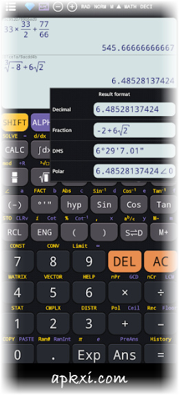 Scientific calculator plus advanced 991 calc 5