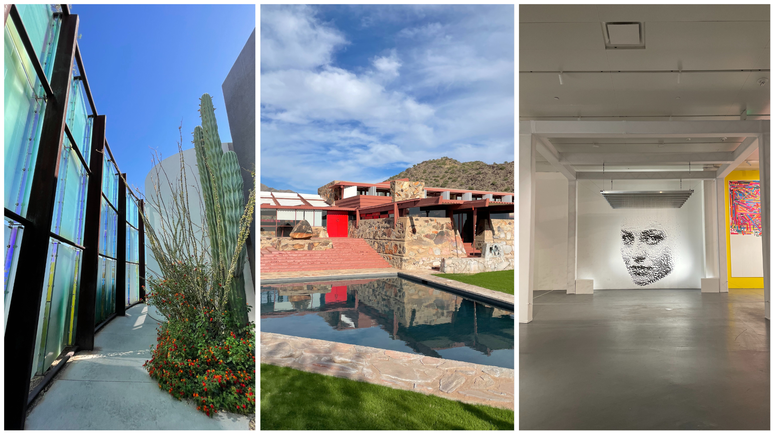 From left to right: SMoCA, Taliesin West and Wonderspaces. 