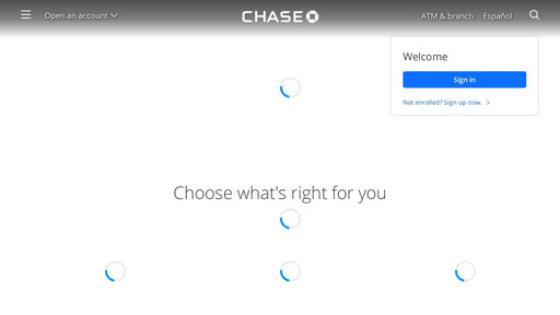 chase.com screenshot