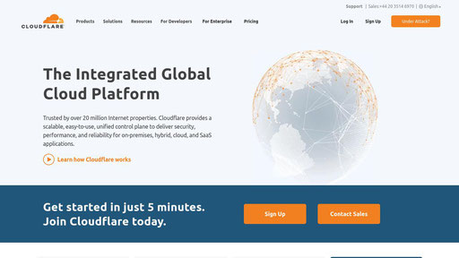 cloudflare.com screenshot
