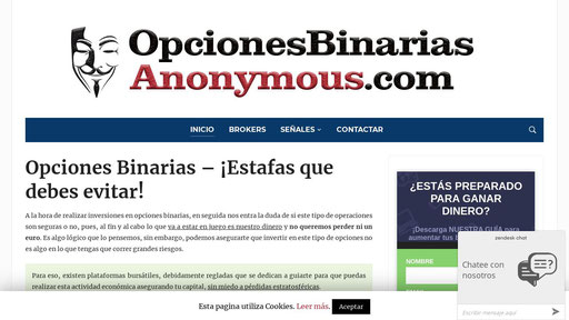 opcionesbinariasanonymous.com screenshot