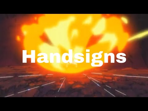 Dragon flame bomb jutsu handsigns