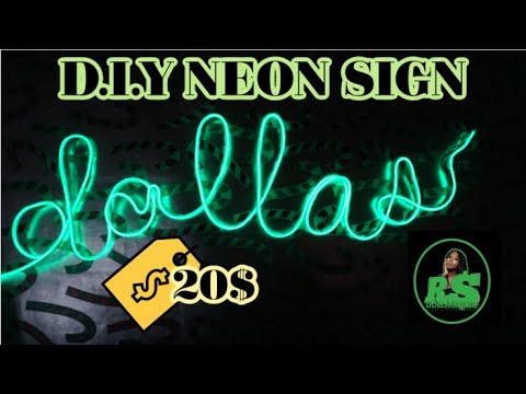 DIY NEON SIGN ONLY 20$ | VLOGMAS DAY 12 | DOLLASMENU