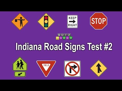 Indiana BMV Road Signs Test - No. 2