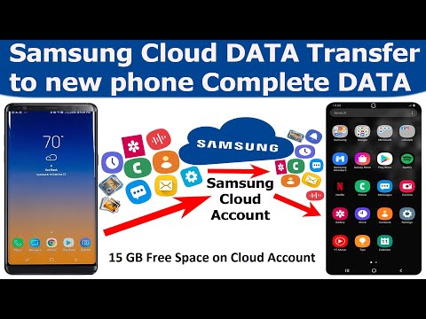 How to Samsung cloud backup to new phone | Transfer...