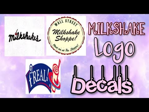 Roblox Bloxburg - Milkshake Logo Decal Id's - YouTube
