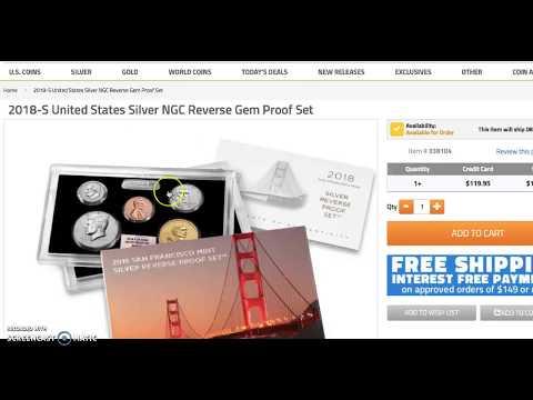 US Mint Reverse Proof Sets Release Today 12:00 Eastern...