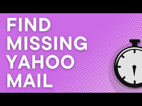 Find missing email in Yahoo Mail