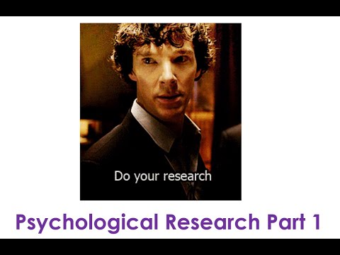 ATAR Psychology - Research Methods Part 1