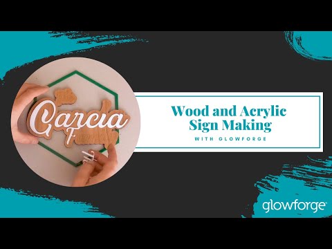 Print a Family Name Sign | Cut Wood and Acrylic | Sign...