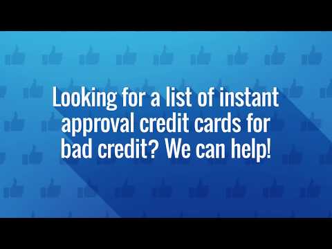 how to use instant approval credit cards to build...