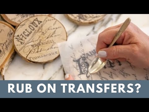 What Is A Rub On Transfer? | DIY Tutorial