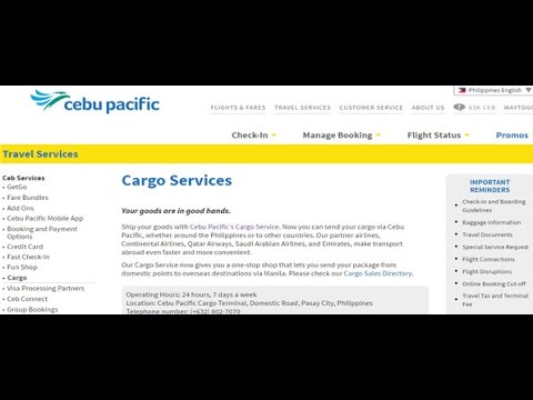 Cebu Pacific Cargo Tracking,Cebu Pacific Air Cargo...