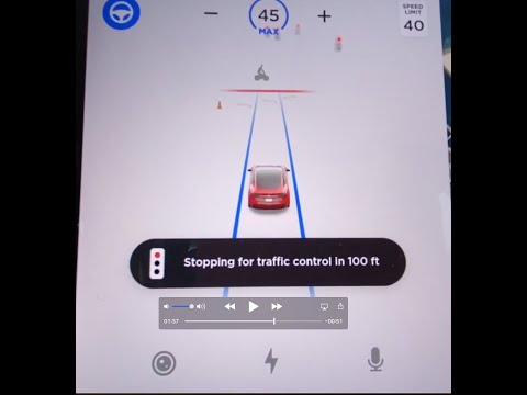 Tesla Traffic Light and Stop Sign Control
