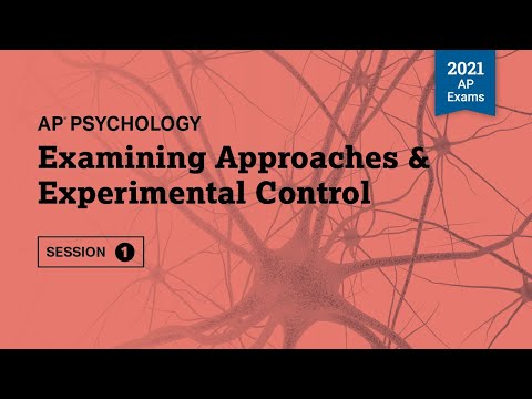 Examining Approaches & Experimental Control | Live...