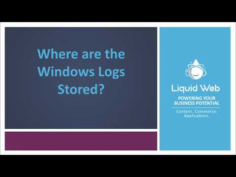 Where are the Windows logs Stored?