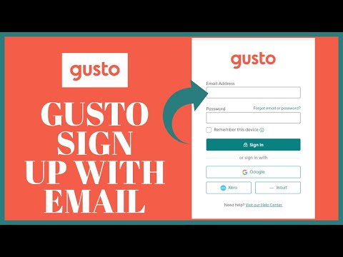 How to Sign Up to Gusto Account With Email | Setup...
