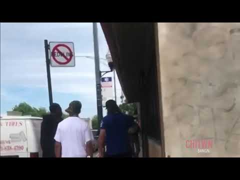 Gang members Kicking looters out the neighborhood |...