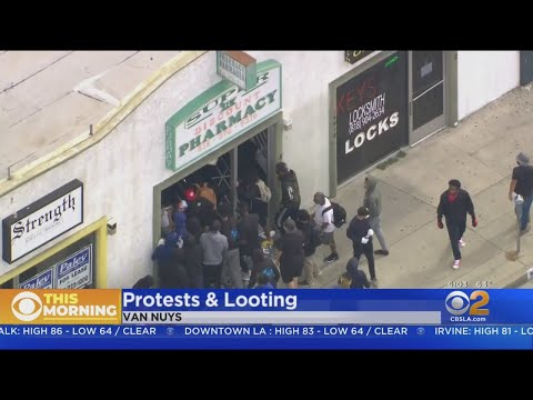 Looters Hit Hollywood, Van Nuys Amid Peaceful Protests