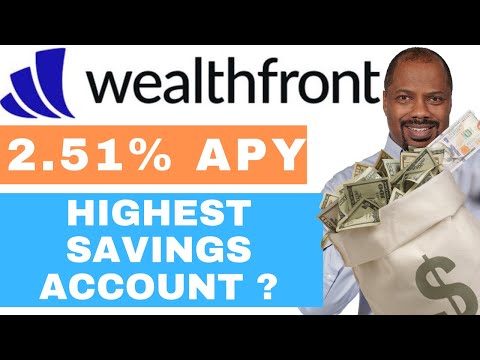 Wealthfront 2.51% APY: BEST High Interest Yield...