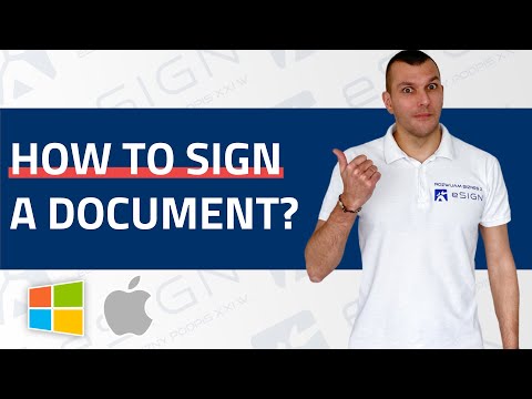 How to sign a document with an electronic signature