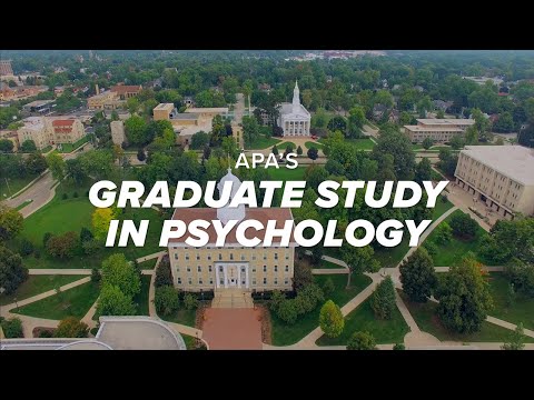 APA's Graduate Study in Psychology