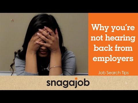 Job Search Tips (Part 5): Why you're not hearing back...