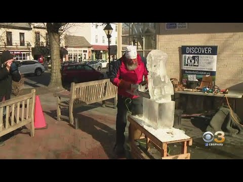 Ice Sculpture Carved In South Jersey Dedicated To...