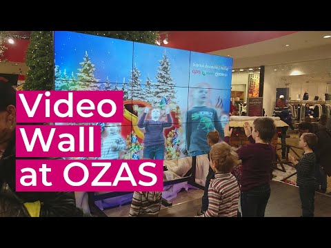 Interactive Video Wall at Ozas shopping center