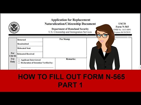 How to fill out Form N-565 Application for Replacement...