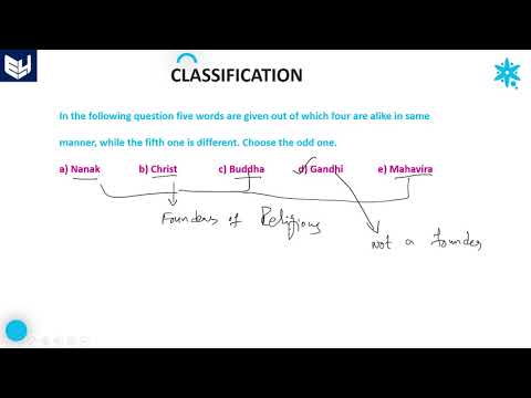 Classification | Word - Examples | Part- 3 | Reasoning...