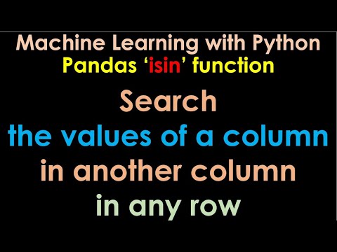 Python Pandas 'isin' function | Search the values of a...