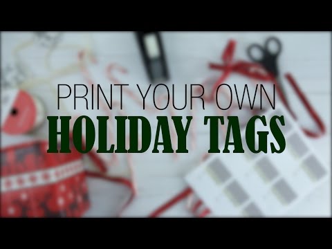Holiday Gift Tag Printable Label Templates