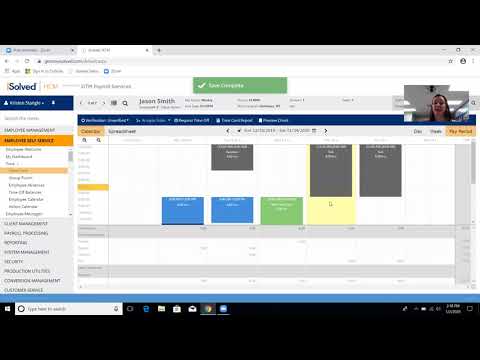Verifying Timecards & Adding Employee Time in iSolved