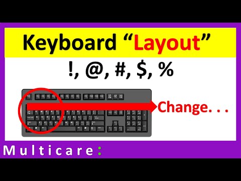 How to change keyboard layout to fix problem of typing...